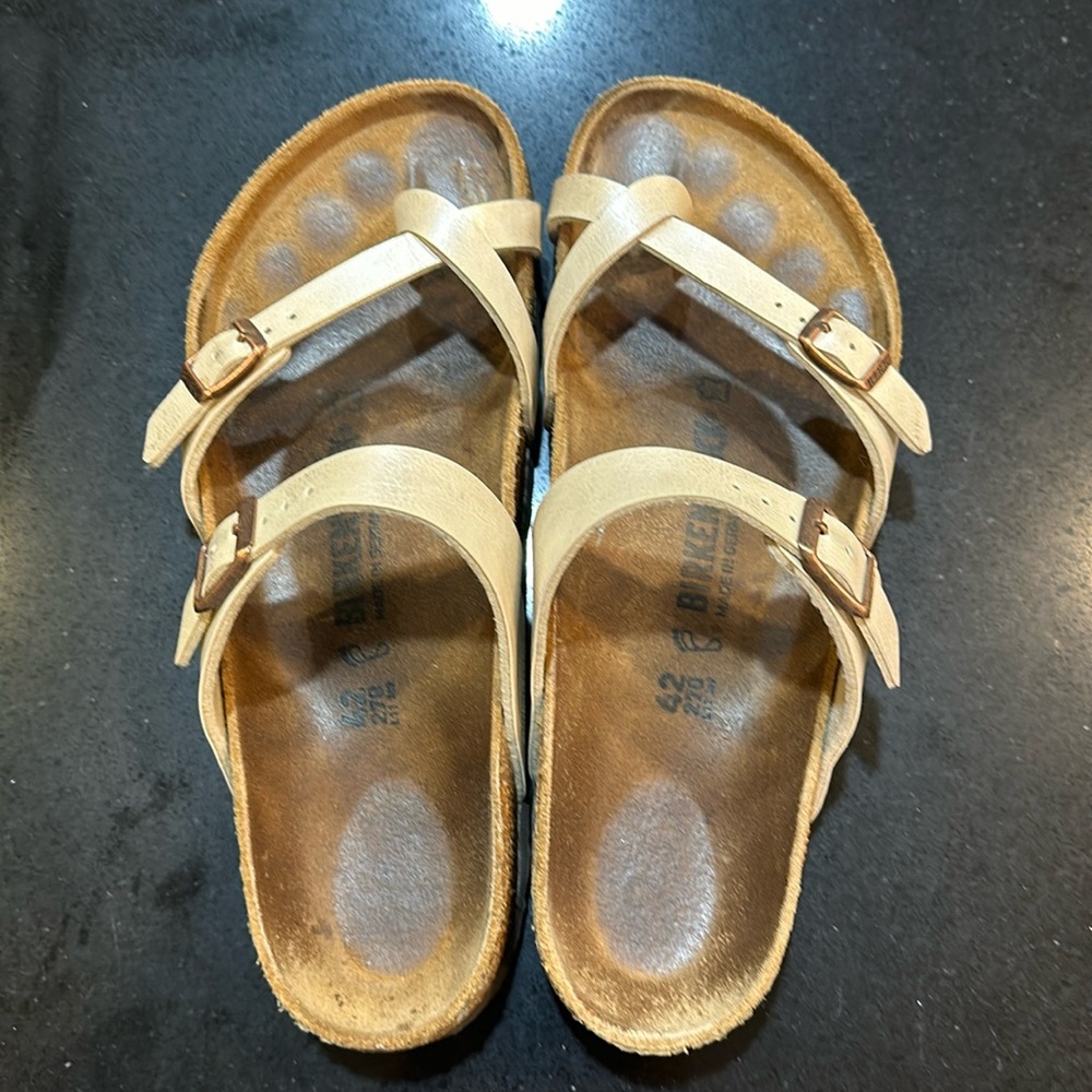 Pearl white Birkenstock size 42